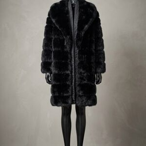 Others Follow Luxe Black Faux Fur Jacket